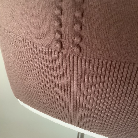 Andree By Unit Sz M Knit Embroidered Chocolate Brown Women's Sweater - Picture 3 of 12